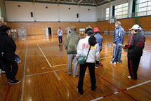 「ボッチャ体験会」の様子