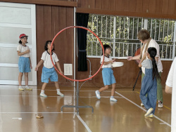 豊地小学校でのパラスポーツ体験写真