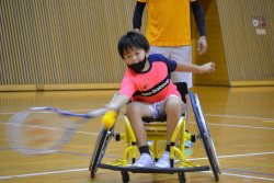 車いすテニス体験交流会の様子 車いすテニス体験交流会の様子