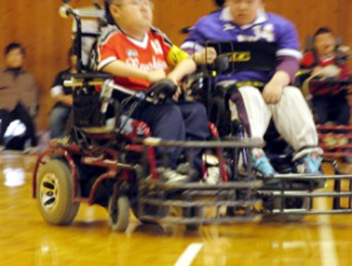 電動車いすサッカー交流戦(パープルスネイクスVS徳島)