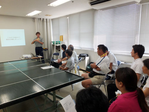 サウンドテーブルテニス指導者及び審判養成講習会