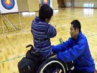 兵庫県障害者スポーツ推進プロジェクト障害者アスリートマルチサポート事業 アーチェリー競技練習会