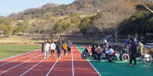 障害者アスリートマルチサポート事業 陸上競技練習会