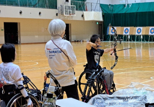 障害者アスリートマルチサポート事業 アーチェリー競技練習会