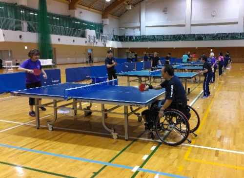 障害者アスリートマルチサポート事業 卓球競技練習会